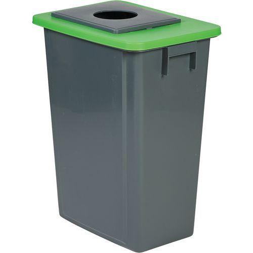Poubelle de tri verte et grise - Verre - 60 L thumbnail image 1