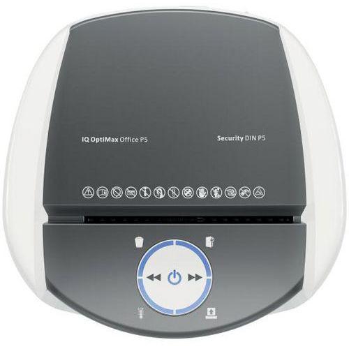 Illustration de : Destructeur de papier IQ OptiMax Coupe Micro Sécurité P5 - 35L - Leitz