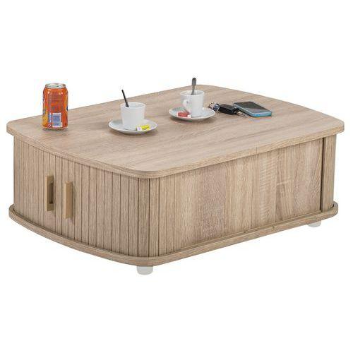 Table basse chêne 4 rideaux chêne thumbnail image 1
