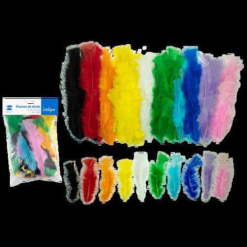 Sachet de 300 plumes multicolores thumbnail image 1