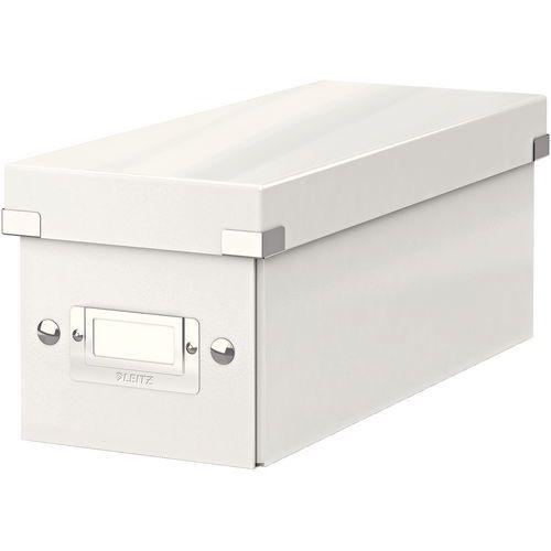 Lot de 6 Boîte de rangement Leitz Click & Store, format CD Blanc thumbnail image 1