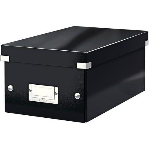 Lot de 6 Boîte de rangement Leitz Click & Store, format DVD Noir thumbnail image 1