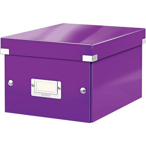 Lot de 6 Boîte de rangement Leitz Click & Store, petit format Violet thumbnail image 1