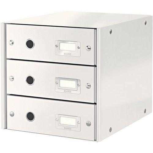 Lot de 3 Bloc de classement Leitz Click & Store, 3 tiroirs Blanc thumbnail image 1