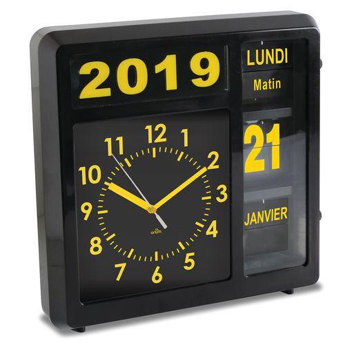 Illustration de : Horloge à date à volets Visual - Orium