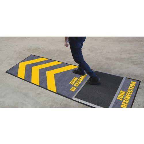 Tapis désinfectant avec zone de séchage - français thumbnail image 1