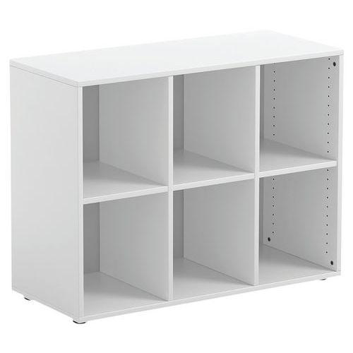 Illustration de : Armoire Jane 3 colonnes avec 6 cases blanc-Mirplay School