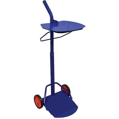 Illustration de : Support pour sac-poubelle - Fermé - 110 L