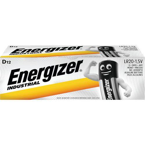12 Pile alcaline Industrial LR20 - Lot de 12 - Energizer thumbnail image 1