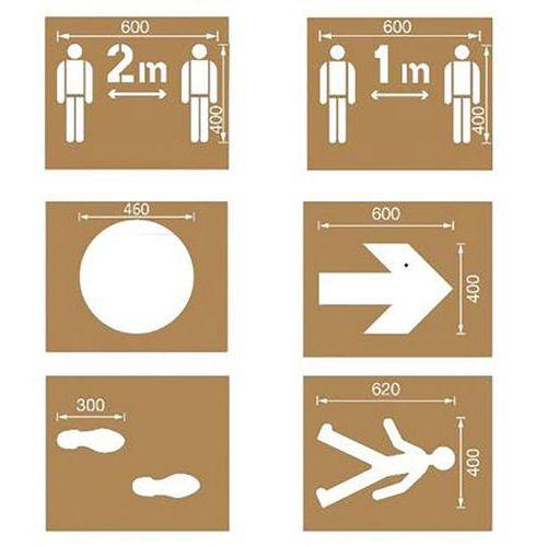 Kit pochoirs de distanciation sociale thumbnail image 1