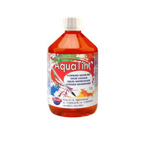 Flacon 500 ml encre à dessiner à base d’eau “aquatint“ - rouge thumbnail image 1