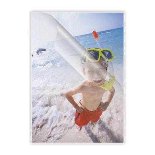 Illustration de : Pochette de plastification 80 x 111 mm 125 microns - Pavo