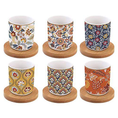 Illustration de : Coffret 6 tasses à café Cachemire - Coffee Mania