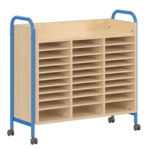 Illustration de : Meuble à dessins 30 cases Chloé - Mobidecor