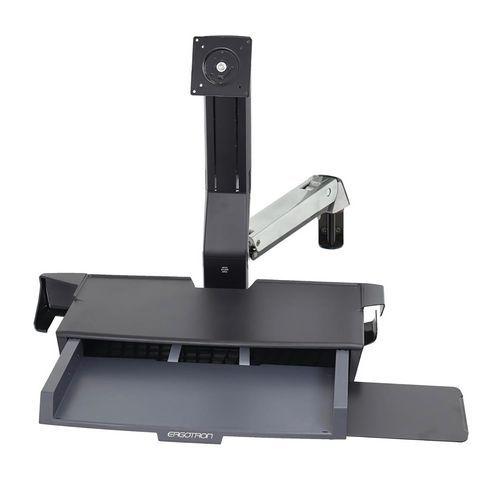 Bras ergonomique StyleView Combo assis-debout avec plan de travail - Ergotron thumbnail image 1
