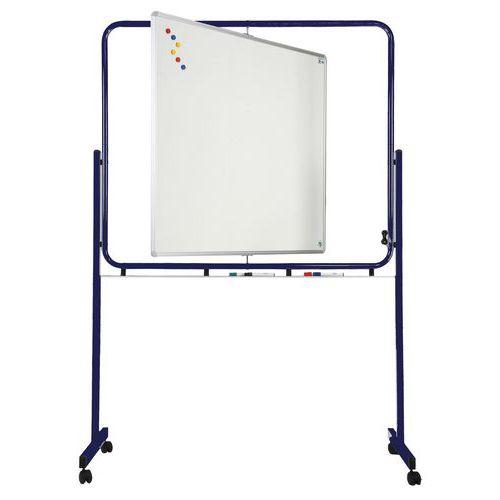 Illustration de : Tableau blanc pivotant 100 x 120 cm - Vanerum