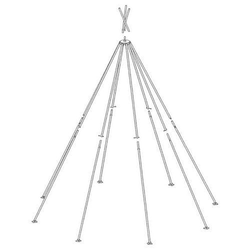Illustration de : Armature pour tipi Trigano Collectivités