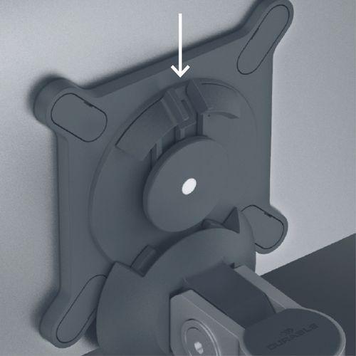 Illustration de : Support moniteur mural 1 écran - Durable