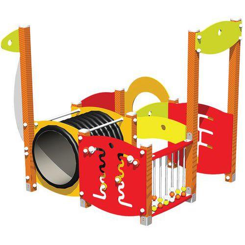 Labyrinthe Ptit Loup 4 modules bois - Fixation platines thumbnail image 1