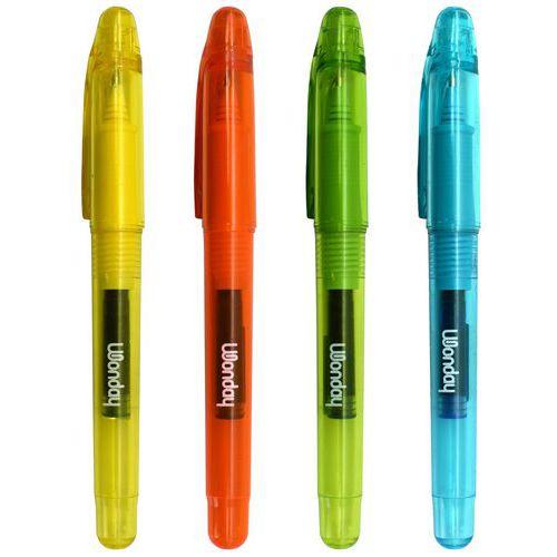 Illustration de : Stylo roller à cartouche encre internationale-Wonday