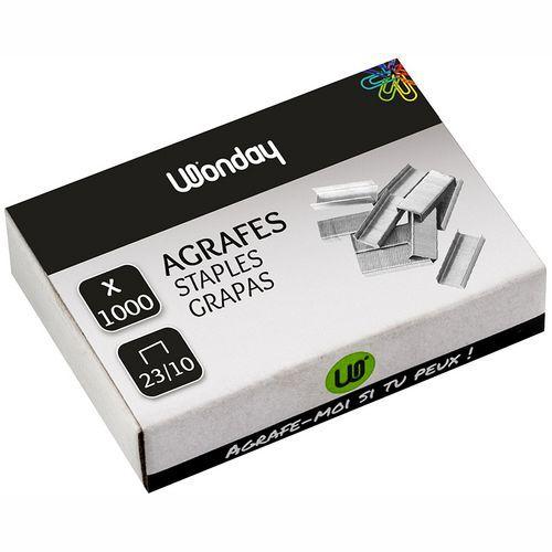 Illustration de : Boite de 1000 agrafes 23/10 - Wonday