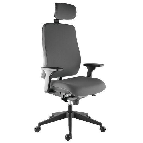 Fauteuil Harmonia accoudoir réglable+têtière Gris moyen thumbnail image 1