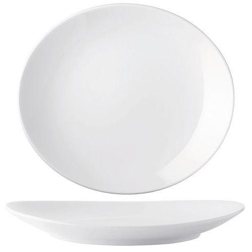 Assiette à burger en porcelaine 29x25 cm blanc thumbnail image 1