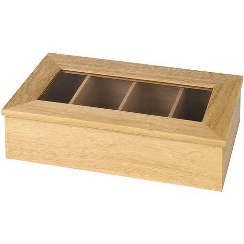 Boîte à thé en bois pour 30 scahets thumbnail image 1