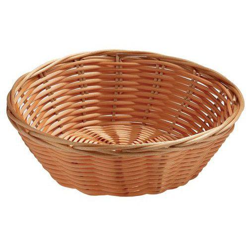 Corbeille à pain ronde en polypropylène 21x6 cm marron thumbnail image 1