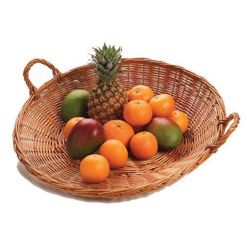 Illustration de : Corbeille ronde en osier ø 45 cm