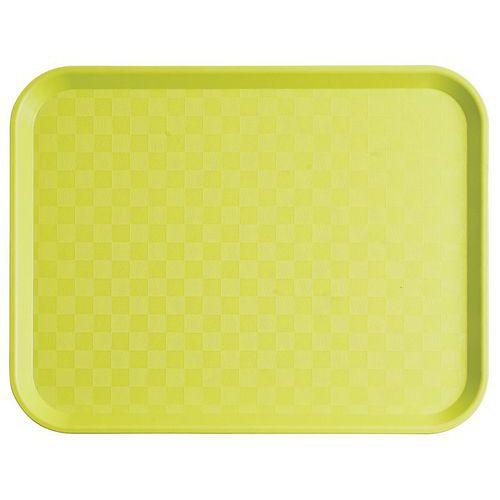 Plateau en polypropylène fast food 35x27 cm vert anis thumbnail image 1