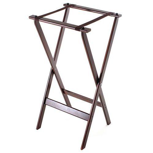 Illustration de : Porte plateau pliant en bois et nylon