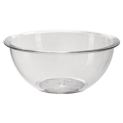 Illustration de : Saladier transparent avec bord renforcé