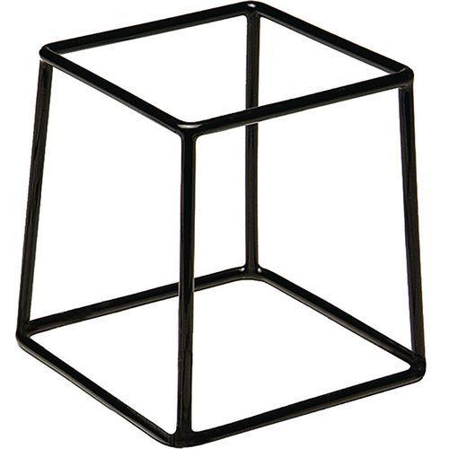 Support saladier en zinc 18x18x18 cm noir thumbnail image 1