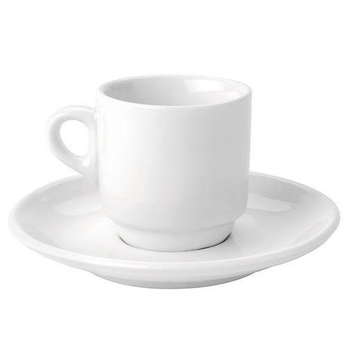Tasse et soucoupe café en porcelaine ø5,5 cm 9cl blanc thumbnail image 1