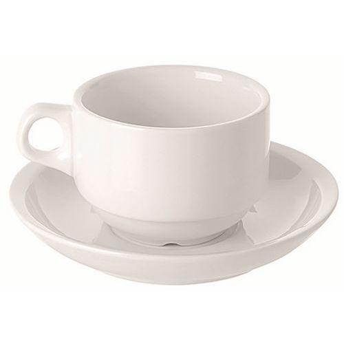 Tasse et soucoupe thé en porcelaine ø8,2 cm 18cl blanc thumbnail image 1