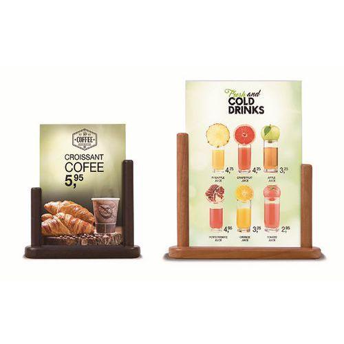 Illustration de : Porte affiche de table en bois A4