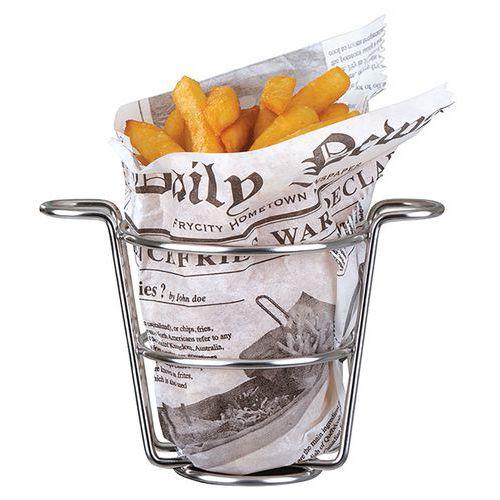 Illustration de : Support à frites en inox