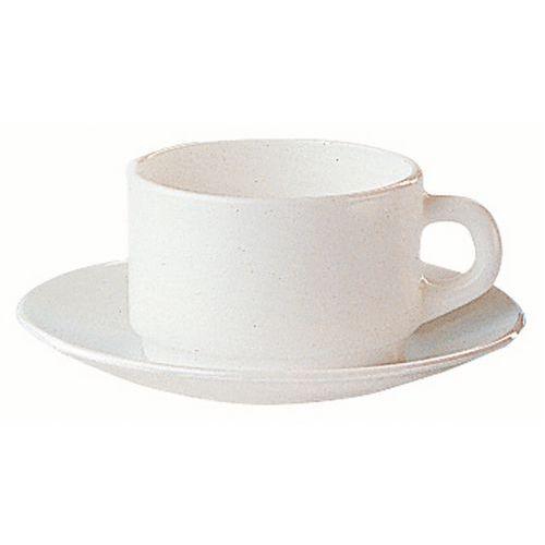 Tasse thé en verre trempé ø7,5 cm 14cl blanc-Cylindrique-Arcoroc thumbnail image 1