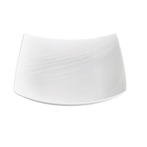 Assiette carrée en porcelaine blanc-Foodj'I thumbnail image 1