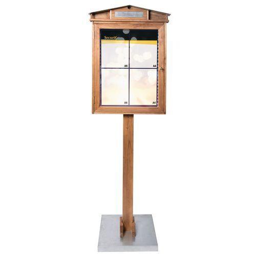 Présentoir led en bois 175x53x4 cm - Rustic thumbnail image 1