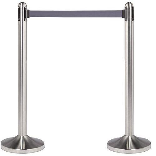 Illustration de : Poteau corde rétractable en inox