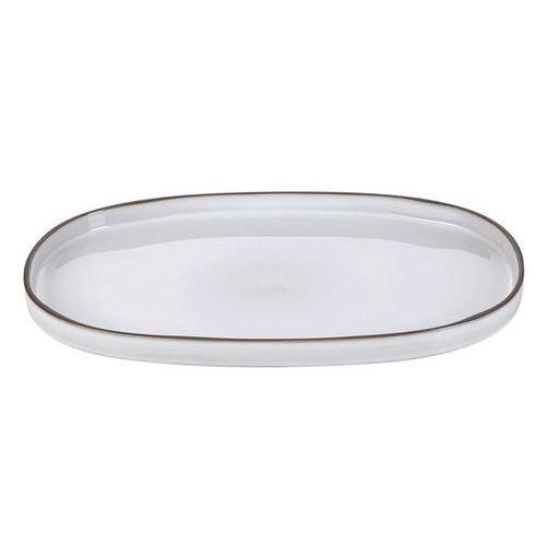 Assiette ovale en porcelaine blanc-Caractere-Revol thumbnail image 1