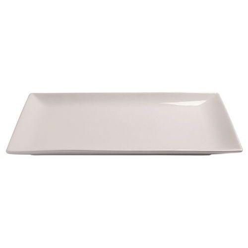 Assiette carrée plate en porcelaine 16x16x2 cm blanc-Clelia thumbnail image 1