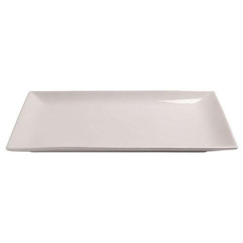 Assiette rectangulaire plate en porcelaine 20x13x1,6 cm blanc-Clelia thumbnail image 1