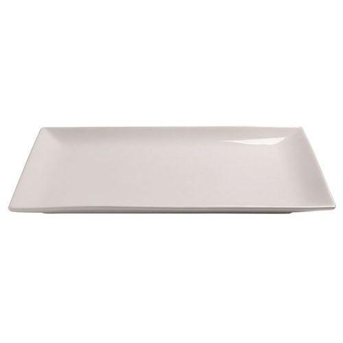 Assiette rectangulaire plate en porcelaine 30x20x2.6cm blanc-Clelia thumbnail image 1