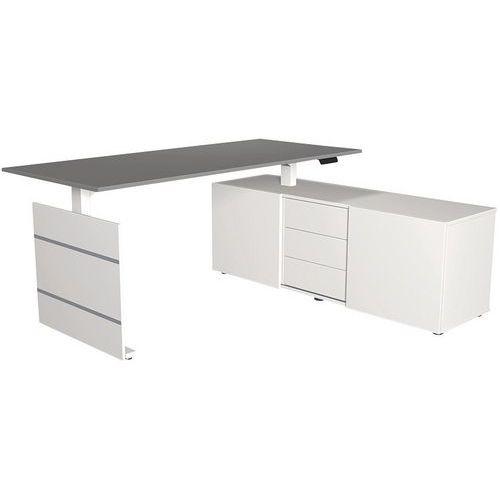 Illustration de : Bureau électrique avec rangement Move 3