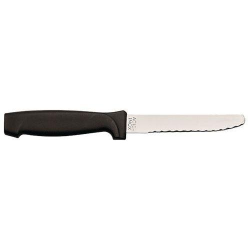 Couteau à steak en inox avec une lame microdentée arrondie 20 cm thumbnail image 1