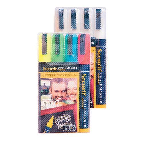 Lot de 4 feutres craie 2-6 mm assortiment - Securit thumbnail image 1