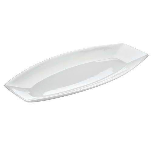 Assiette plate en porcelaine 40x18x3,5 cm blanc-Kayuko thumbnail image 1